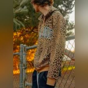 Noon Goons • Animal Print Zip Hoodie in Animal Print NEW